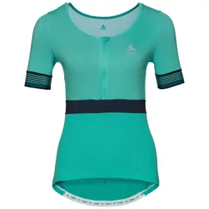 Camiseta mujer Odlo 1/2 zip manches courtes et col montant Ceramicool X-Light image-0