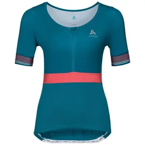 Camiseta mujer Odlo 1/2 zip manches courtes et col montant Ceramicool X-Light image-0