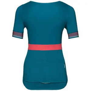 Camiseta mujer Odlo 1/2 zip manches courtes et col montant Ceramicool X-Light image-1