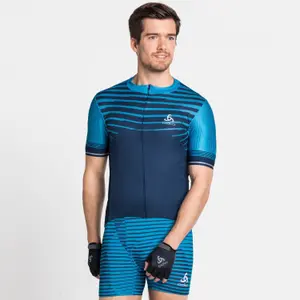 Camiseta Odlo Cycle zippé à manches courtes Zeroweight Ceramicool Pro image-1