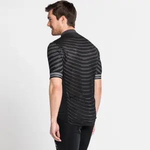 Camiseta Odlo Cycle zippé à manches courtes Weight Ceramicool Pro image-3