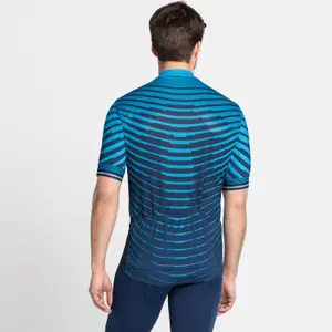 Camiseta Odlo Cycle zippé à manches courtes Weight Ceramicool Pro image-3