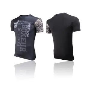 Slim T-shirt met ronde hals Boxeur des rues image-0