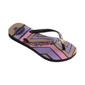 Girl's flip-flops Havaianas Slim Glitter Trendy image-1