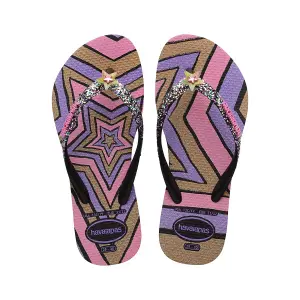 Girl's flip-flops Havaianas Slim Glitter Trendy image-3