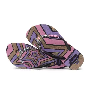 Girl's flip-flops Havaianas Slim Glitter Trendy image-4