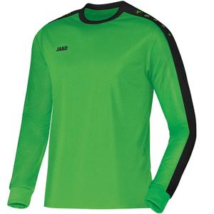 4306-e-22-maillot-enfant-jako-striker-manches-longues-vert-clair-noir