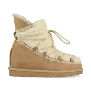 Damen Stiefeletten Gioseppo d'hiver beiges à lacets