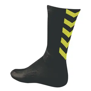Sokker Hummel hmlAUTHENTIC indoor noir/jaune fluo image-1