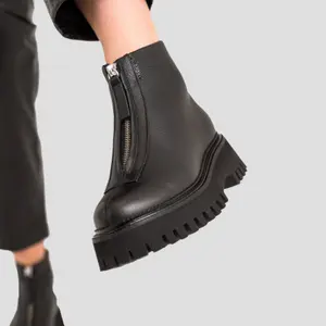 Bikerstiefeletten Frau Bronx Groov-y front zip image-4
