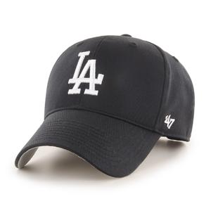b-rac12ctp-bka-kids-dodgers-baseball-cap-47brand-mlb-raised-basic-mvp-black-one-size