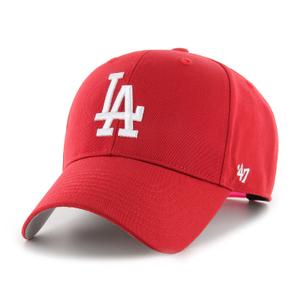 b-rac12ctp-rd-kids-dodgers-baseball-cap-47brand-mlb-raised-basic-mvp-red-one-size