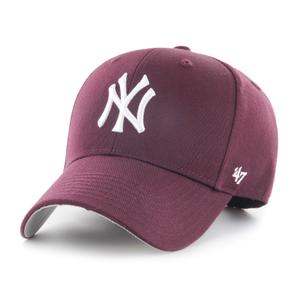 b-rac17ctp-km-kids-new-york-yankees-baseball-cap-47brand-mlb-raised-basic-mvp-dark-maroon-one-size