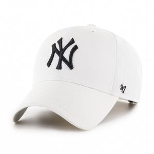 b-rac17ctp-wh-kids-new-york-yankees-baseball-cap-47brand-mlb-raised-basic-mvp-white-one-size