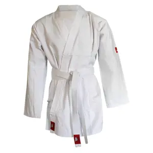 Karate Kimono mit Gürtel weiß Baumwolle Yosihiro