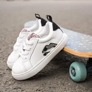 Girl sneakers Bons Baisers de Paname Mini Betty-Snake Rose Gold image-1