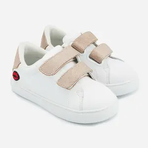 Girl sneakers Bons Baisers de Paname Mini Edith-Glitter Rose Gold image-0