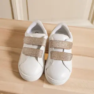 Girl sneakers Bons Baisers de Paname Mini Edith-Glitter Rose Gold image-1