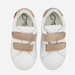 Girl sneakers Bons Baisers de Paname Mini Edith-Glitter Rose Gold image-5