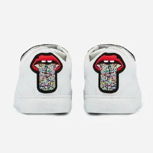 Girl sneakers Bons Baisers de Paname Mini Edith-Glitter Tongue image-3