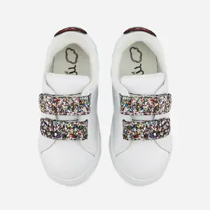 Girl sneakers Bons Baisers de Paname Mini Edith-Glitter Tongue image-4