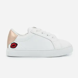 Girl sneakers Bons Baisers de Paname Mini Simone-Metallic Rose Gold image-3