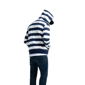 Hooded sweatshirt Herschel full zip Stripe Peacoat image-2
