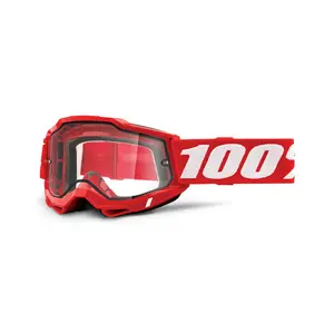 Motorrad-Cross-Maske mit doppelter farbloser Scheibe 100% Accuri 2 enduro image-1
