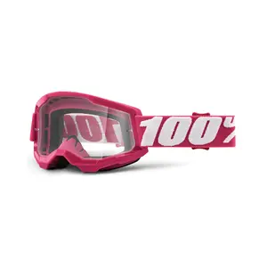 Motorbike cross mask clear screen 100% Strata 2 Fletcher image-1