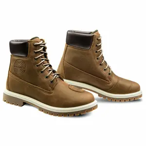 Women's leather motorcycle ankle boots Ixon mud waterproof