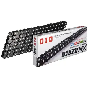 Motorcycle chain D.I.D 525ZVM-X (BK&BK) ZJ