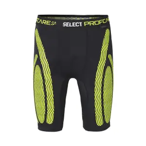short-de-compression-select-6407-noir-vert-fluo