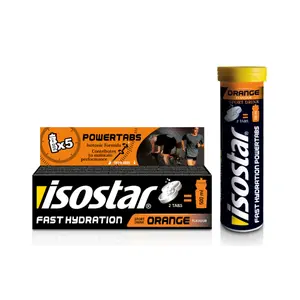 Comprimidos Isostar Powertabs Fast Hydration orange (12 tubes) image-0