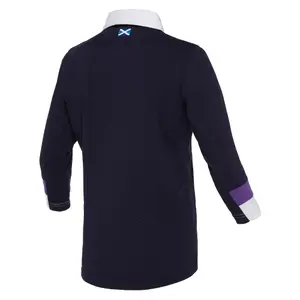 Camiseta de casa de algodón 3/4 para mujer Écosse Rugby 2017-2018 image-1