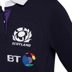 Camiseta de casa de algodón 3/4 para mujer Écosse Rugby 2017-2018 image-2