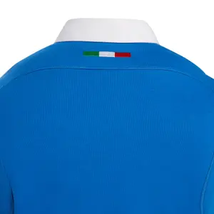 Langærmet hjemmebanetrøje i bomuld Italie Rugby 2017-2018 image-2