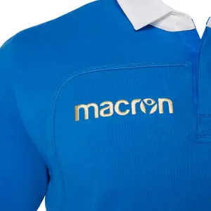 Langærmet hjemmebanetrøje i bomuld Italie Rugby 2017-2018 image-4