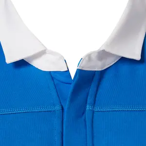 Langærmet hjemmebanetrøje i bomuld Italie Rugby 2017-2018 image-5