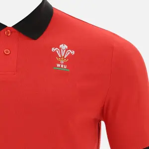 Cotton pique Polo shirt Pays de galles rugby 2020/21 image-2