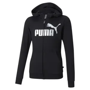 Moletom com capuz para rapariga Puma ESS+ Logo Full-Zip TR G image-0
