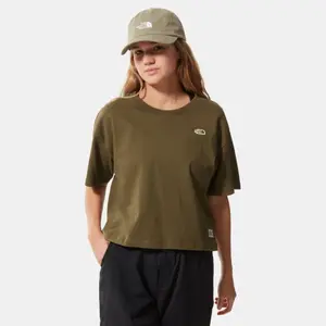 Crop Top T-Shirt Frau The North Face Heritage Recycled image-2
