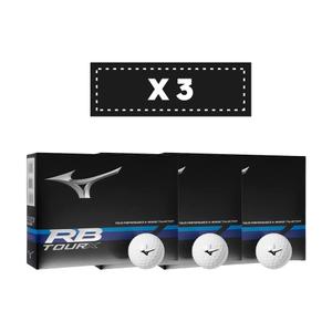 Lot de 3 balles de golf Mizuno Rb Tour