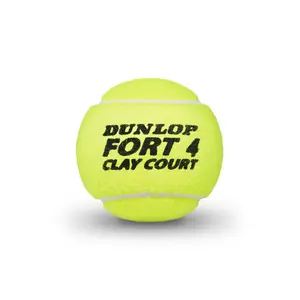 Tube mit 4 Tennisbällen Dunlop Fort Clay Court image-2