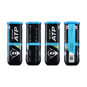 Tubo de 3 pelotas de tenis Dunlop ATP Championship image-2