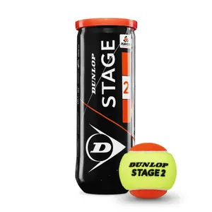 Tube of 3 tennis balls Dunlop Stage 2