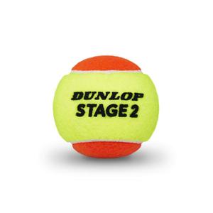 Tube of 3 tennis balls Dunlop Stage 2 image-2