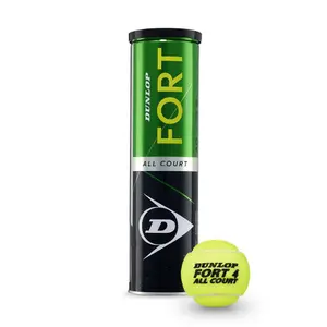 Satz von 2 Röhren mit 4 Tennisbällen Dunlop fort all court image-1