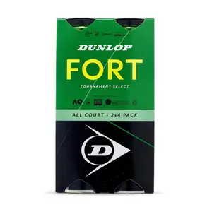 Satz von 2 Röhren mit 4 Tennisbällen Dunlop fort all court image-4