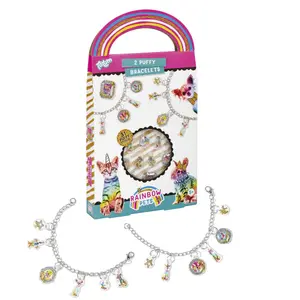 Creative set of bracelets, charms and stickers rainbow animals Totum image-5