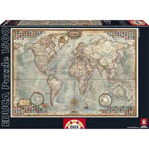 1500 piece puzzle Educa Mapa Mundo image-2